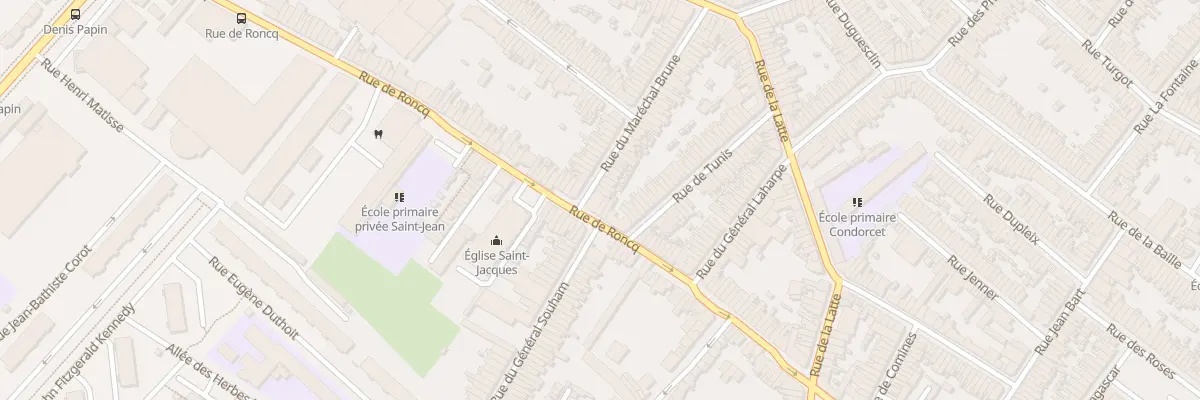 Plan du 67 Rue du Maréchal Brune à Tourcoing