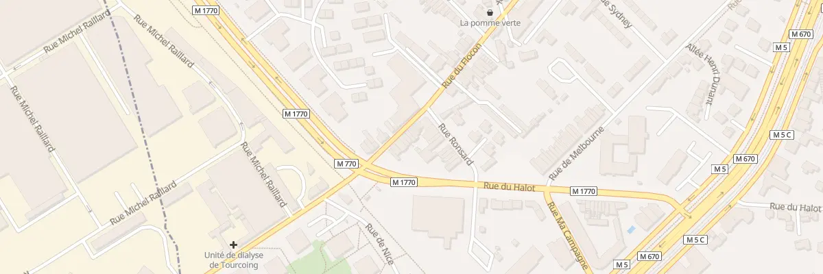 Plan du 225 Rue du Flocon à Tourcoing