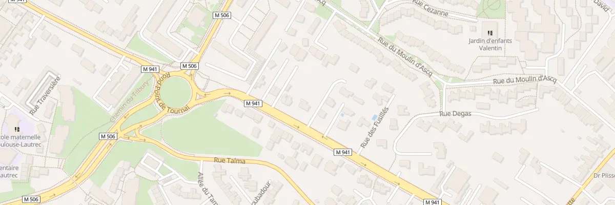 Plan du 75 Rue des Fusillés à Villeneuve-d’Ascq