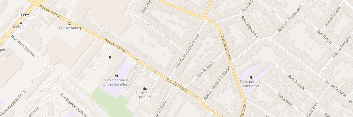 Plan du 44 Rue du Maréchal Brune à Tourcoing