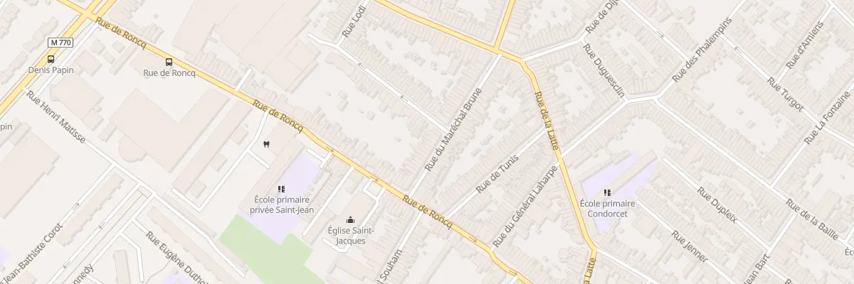 Plan du 42 Rue du Maréchal Brune à Tourcoing