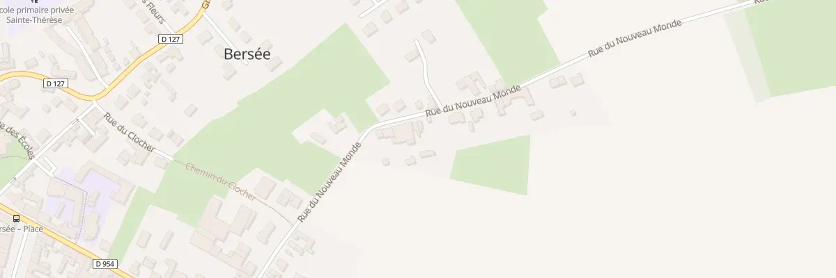 Plan du 295 Rue du Nouveau Monde à Bersée