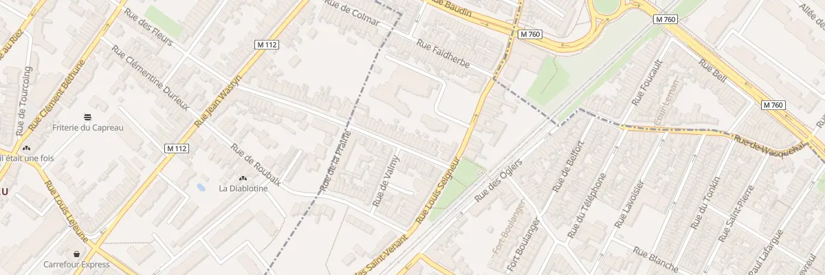 Plan du 16 Rue de Mulhouse à Croix