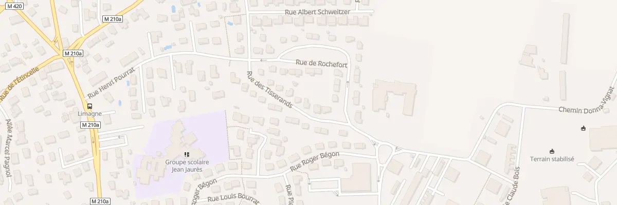 Plan du 6 Rue des Tisserands à Gerzat