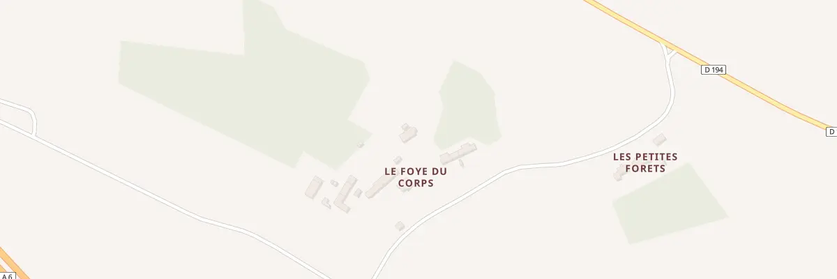 Plan du 40 Le Foie du Corps à Saint-Loup-d’Ordon