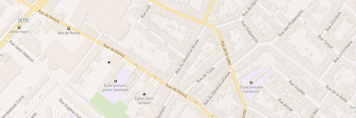 Plan du 38 Rue du Maréchal Brune à Tourcoing