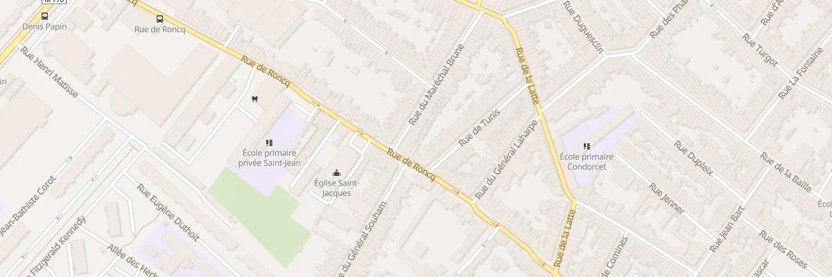 Plan du 63 Rue du Maréchal Brune à Tourcoing
