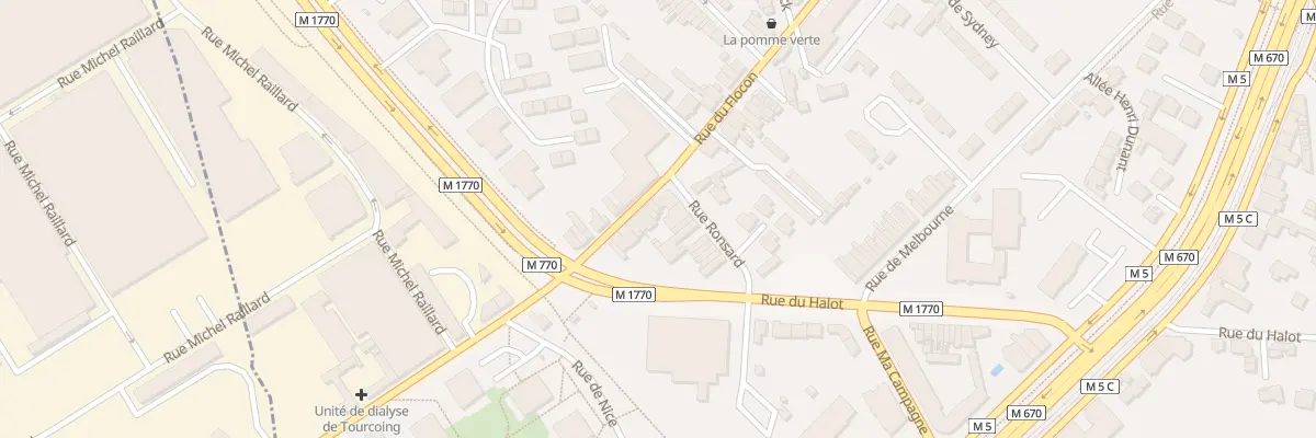 Plan du 221 Rue du Flocon à Tourcoing