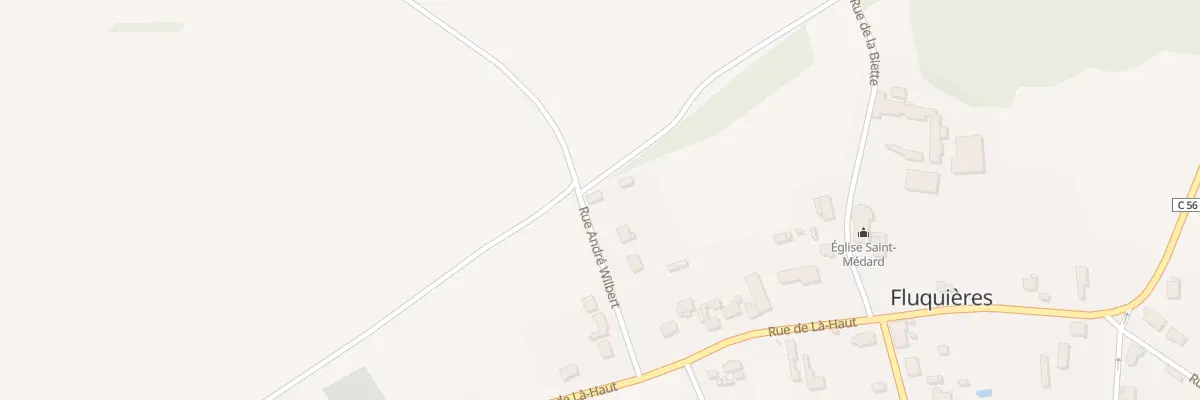Plan du 15 Rue André Wilbert à Fluquières