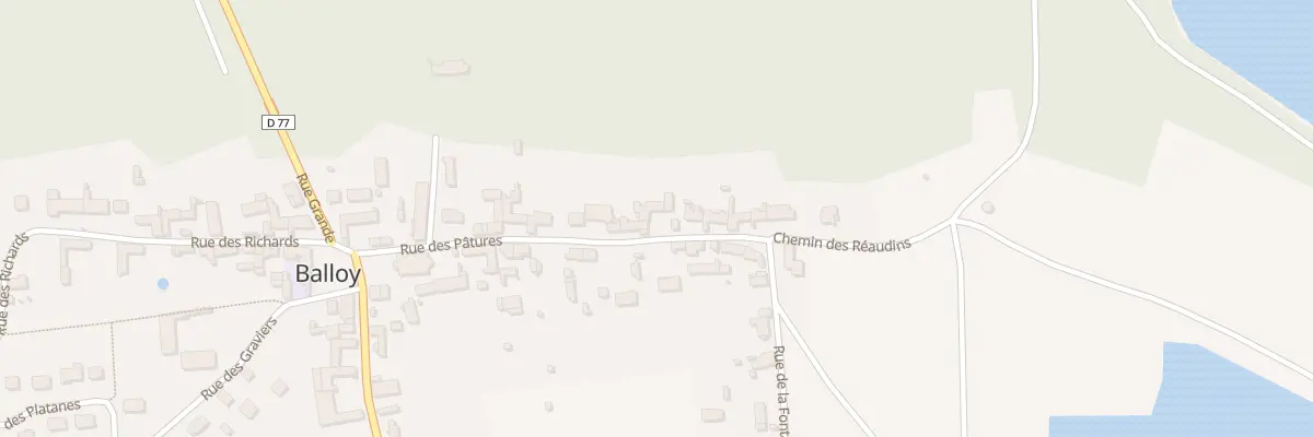 Plan du 12 Rue des Pâtures à Balloy