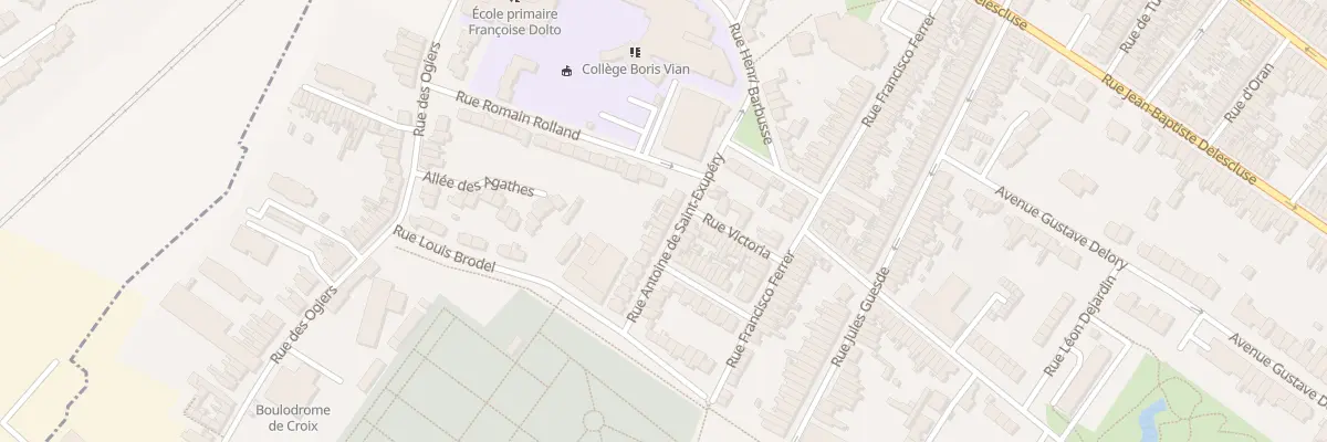Plan du 11 Rue Antoine de Saint-Exupéry à Croix