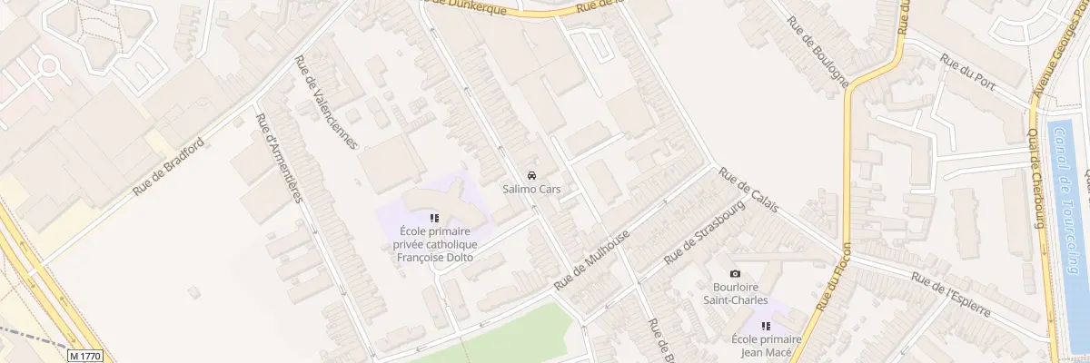 Plan du 91 Rue d’ Angleterre à Tourcoing