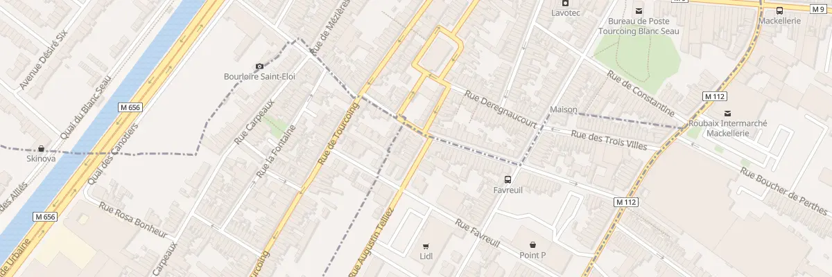 Plan du 73 Rue du Riez à Croix