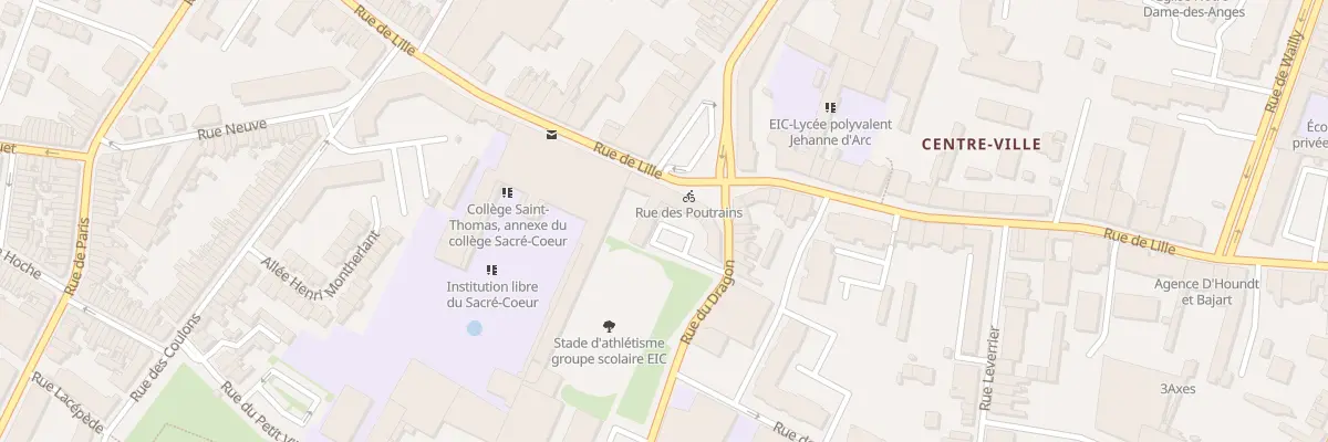 Plan du 105 Rue de Lille à Tourcoing