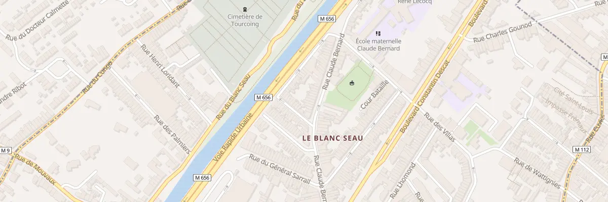Plan du 54 Rue Claude Bernard à Tourcoing