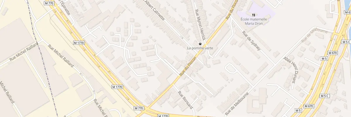 Plan du 208 Rue du Flocon à Tourcoing