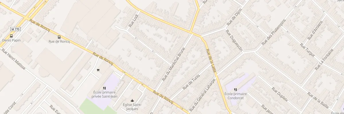 Plan du 32 Rue du Maréchal Brune à Tourcoing