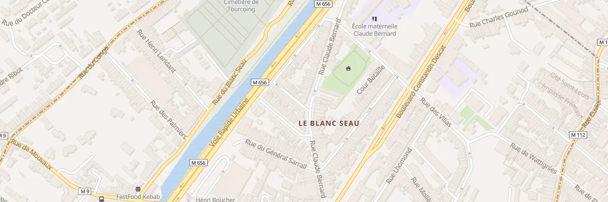 Plan du 62 Rue Claude Bernard à Tourcoing