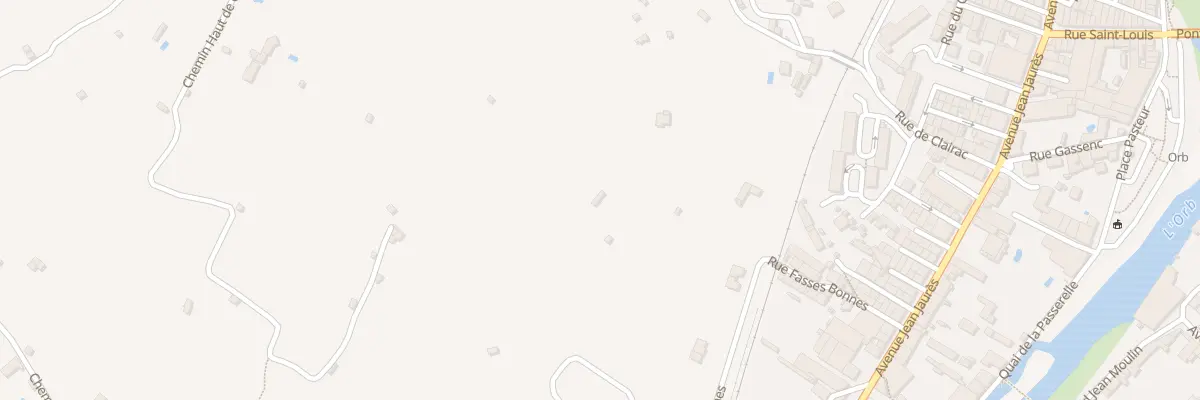 Plan du 9001 Che Clairac à Bédarieux