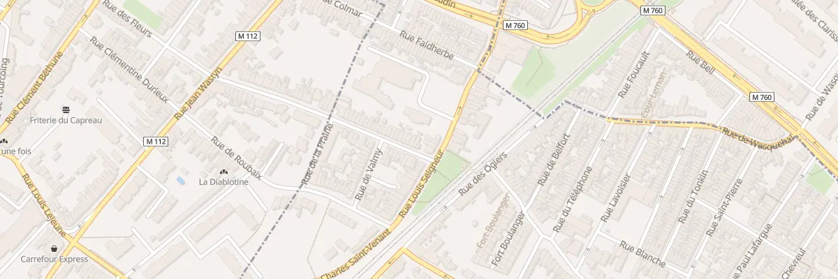 Plan du 4 Rue de Mulhouse à Croix
