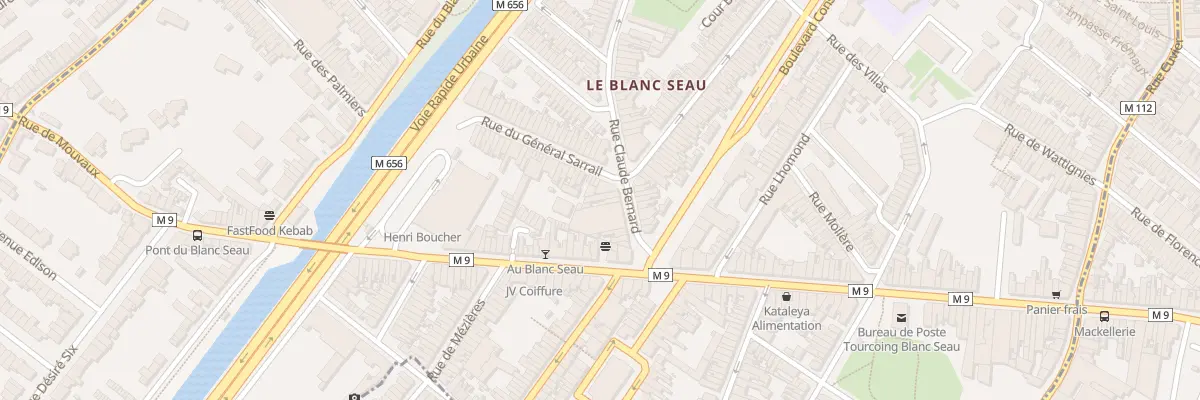 Plan du 96 Rue Claude Bernard à Tourcoing