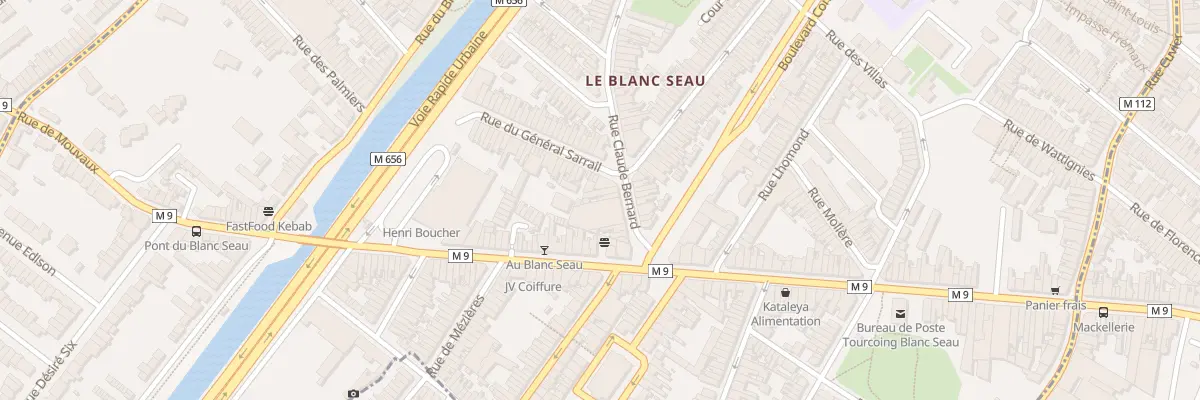Plan du 98 Rue Claude Bernard à Tourcoing