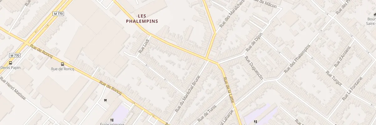 Plan du 11 Rue Racine à Tourcoing