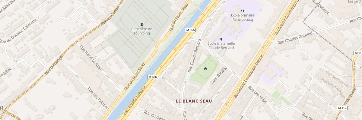 Plan du 36 Rue Claude Bernard à Tourcoing