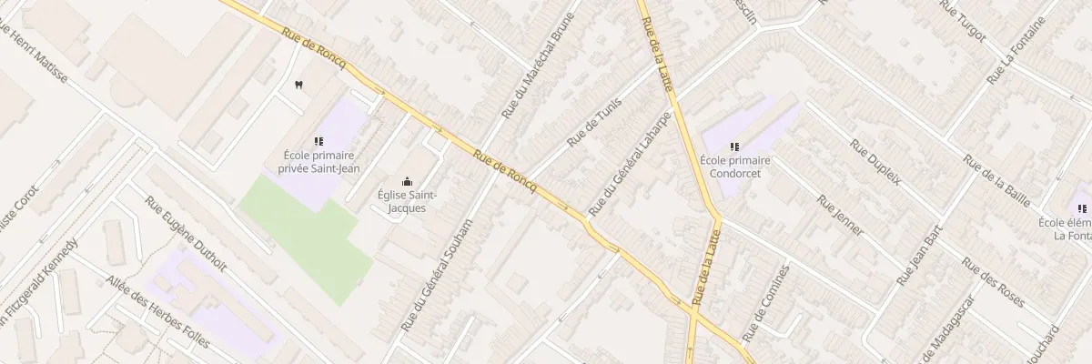 Plan du 56 Rue de Roncq à Tourcoing