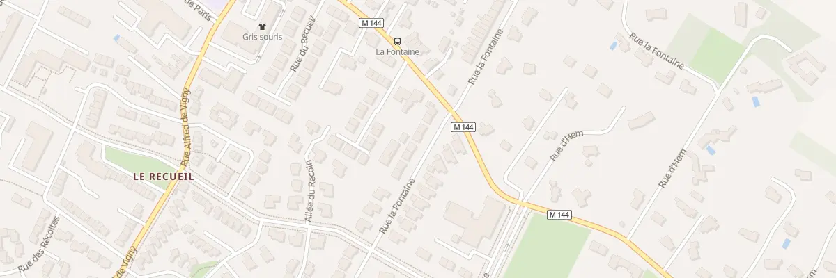 Plan du 77 Rue la Fontaine à Villeneuve-d’Ascq