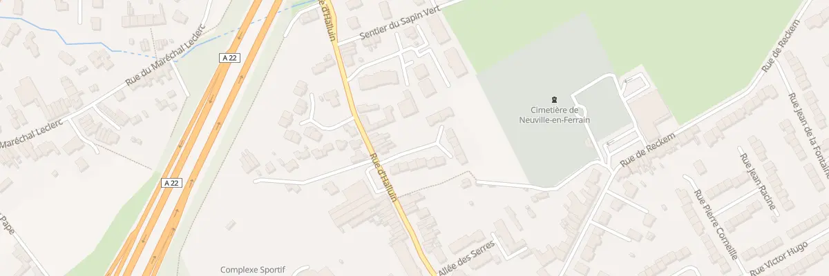 Plan du 36 Rue d’Halluin à Neuville-en-Ferrain