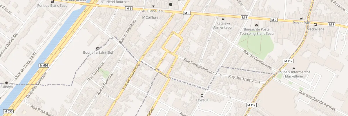 Plan du 2 Rue du Presbytère à Tourcoing