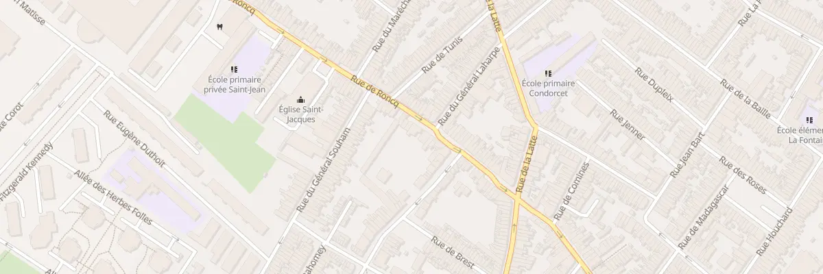 Plan du 39 Rue de Roncq à Tourcoing