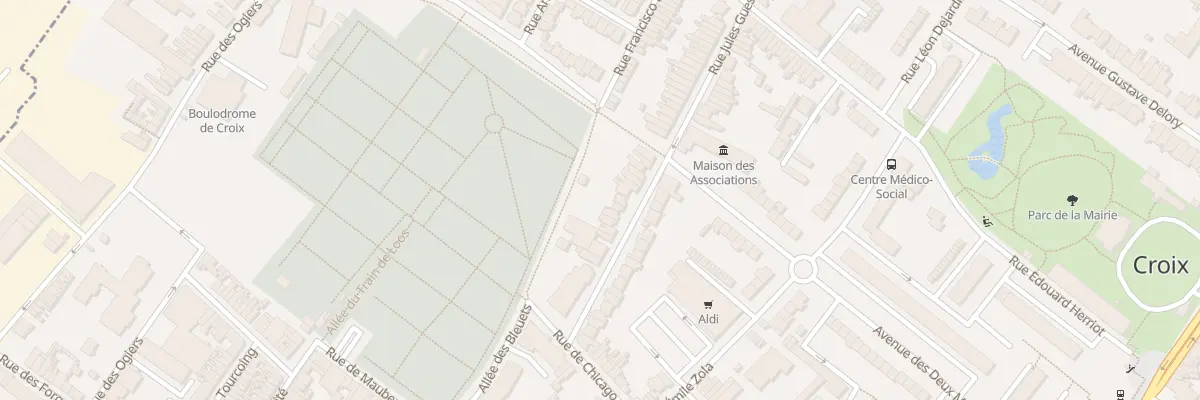Plan du 35 Rue Jules Guesde à Croix