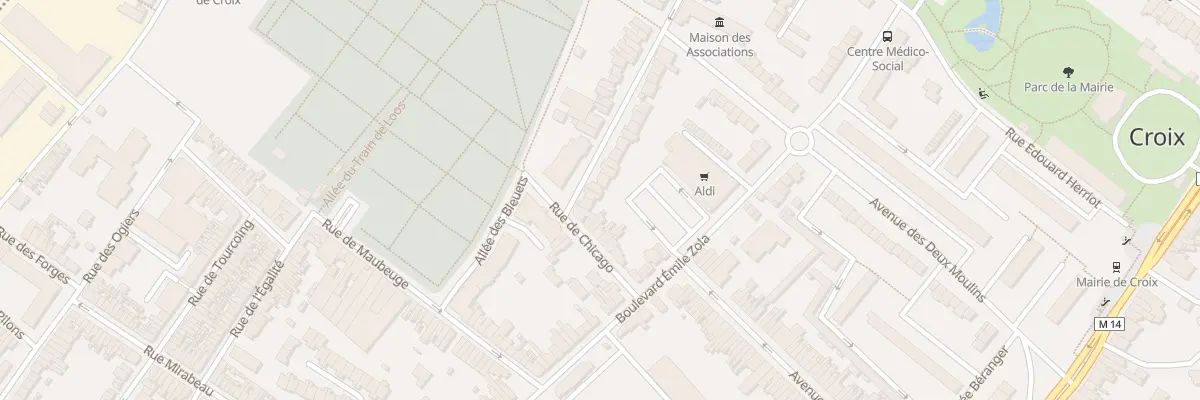 Plan du 6 Rue Jules Guesde à Croix