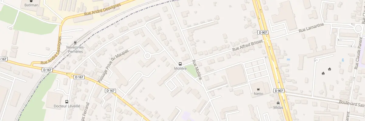 Plan du 24 Rue Alfred Brisset à Nevers