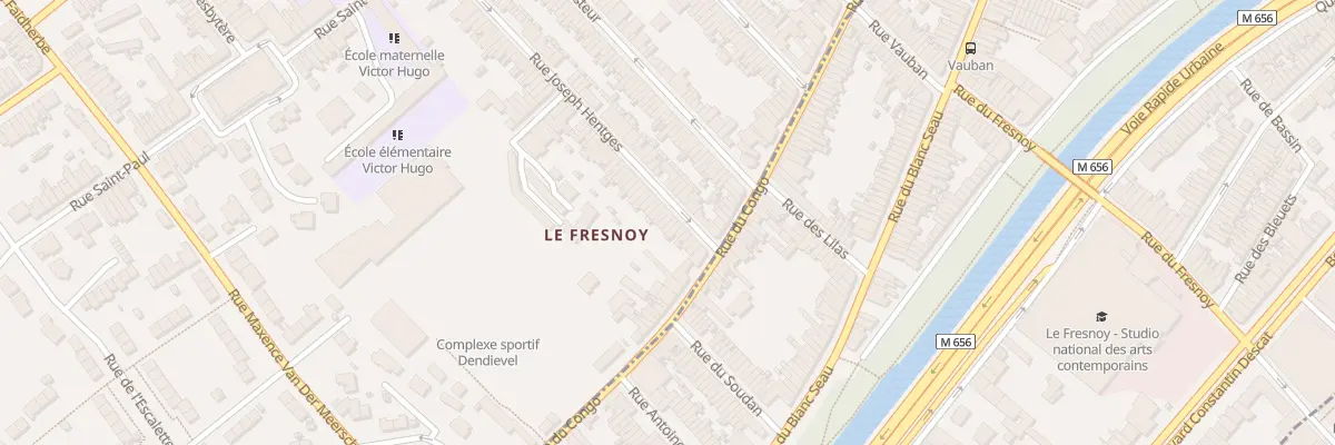Plan du 140 Rue Joseph Hentgès à Mouvaux