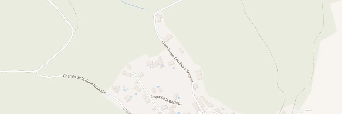 Plan de La Bestou à Caussiniojouls