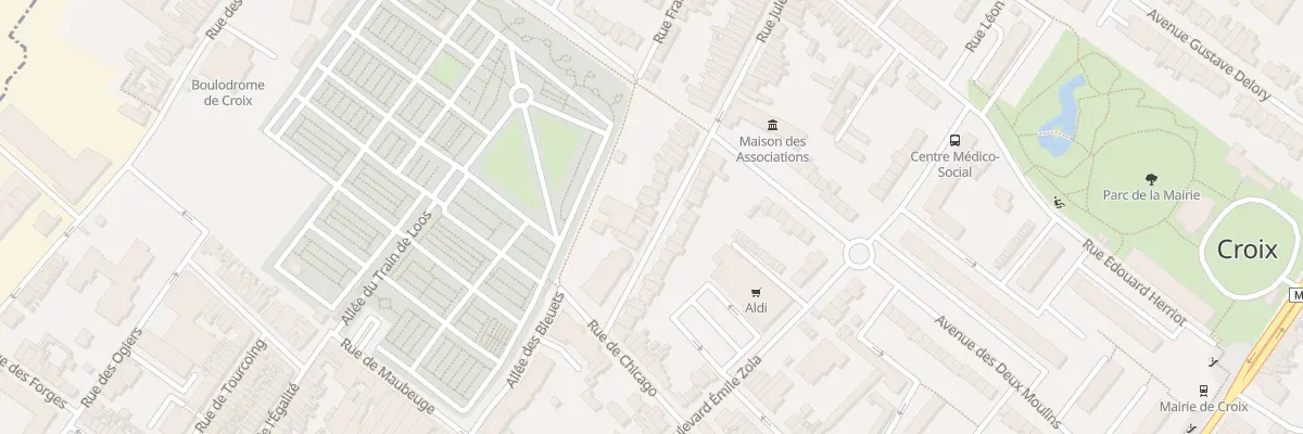 Plan du 29 Rue Jules Guesde à Croix