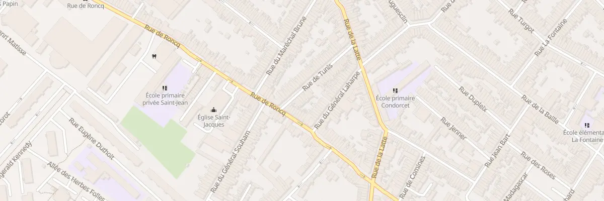Plan du 45 Rue de Tunis à Tourcoing