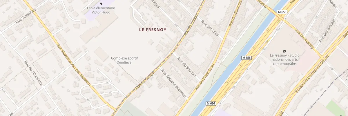 Plan du 245 Rue du Congo à Tourcoing