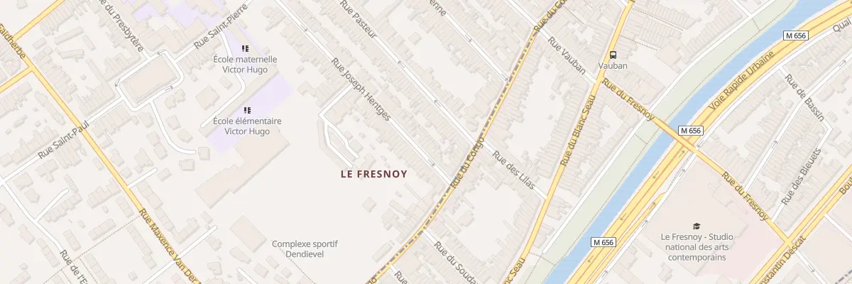 Plan du 125 Rue Joseph Hentgès à Mouvaux
