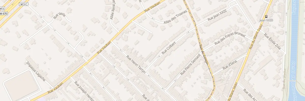 Plan du 1 Rue Colbert à Mouvaux