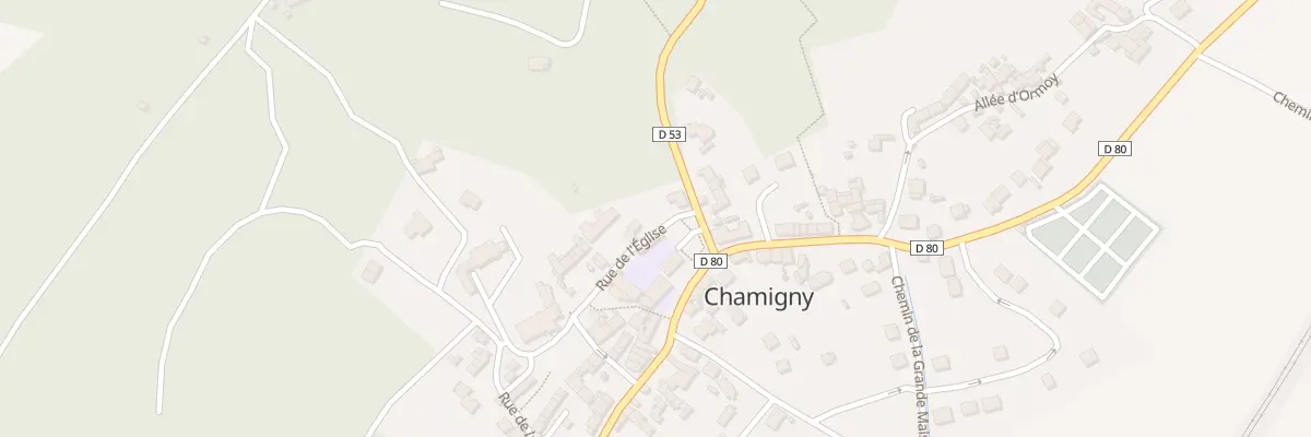Plan du 18 Rue de l’Eglise à Chamigny