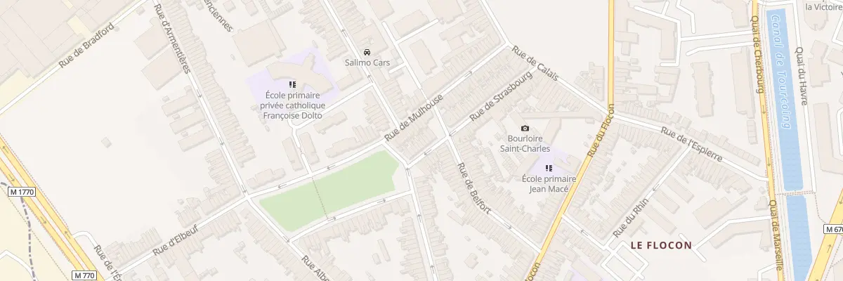 Plan du 56 Rue de Strasbourg à Tourcoing