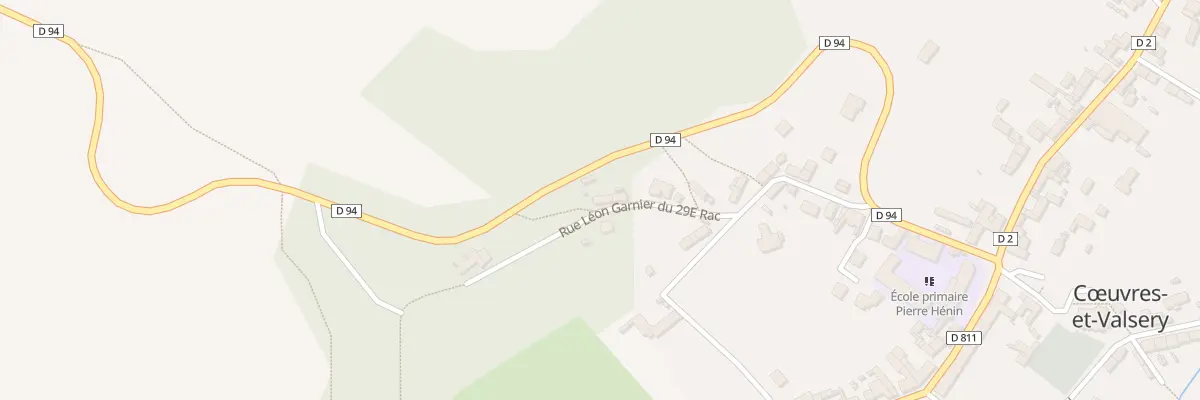 Plan du 22 Rue Leon Garnier du 29e Rac à Cœuvres-et-Valsery