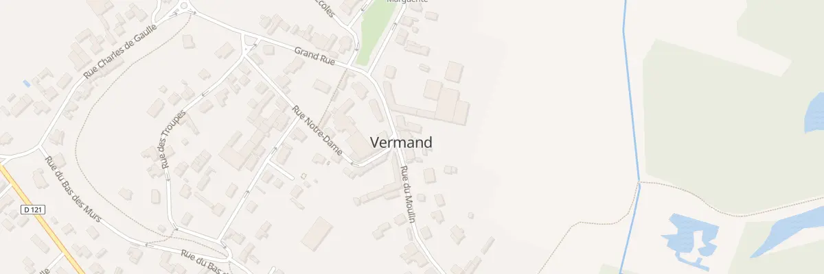 Plan du 3 Rue du Moulin à Vermand
