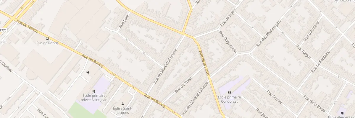 Plan du 21 Rue du Maréchal Brune à Tourcoing