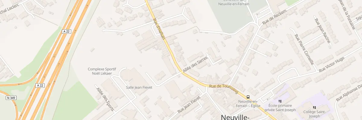 Plan du 12 Rue d’Halluin à Neuville-en-Ferrain