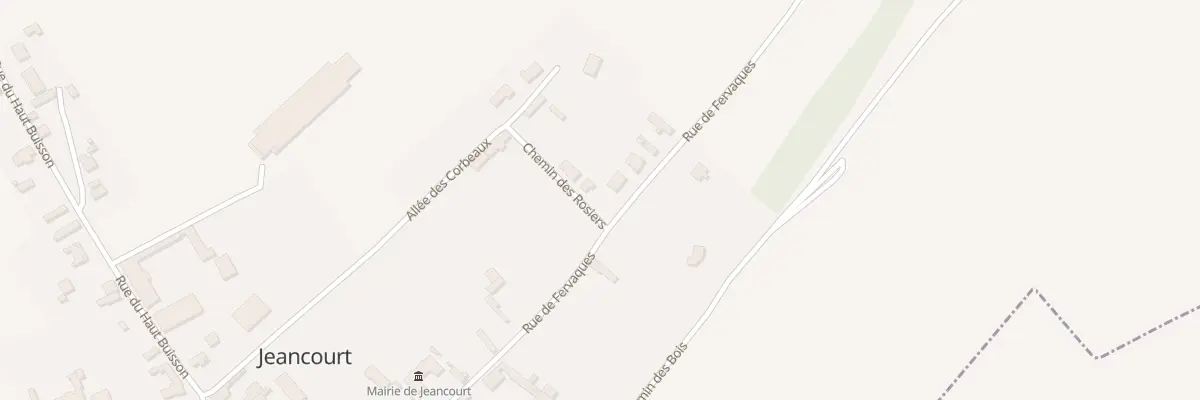 Plan du 2 Che des Rosiers à Jeancourt